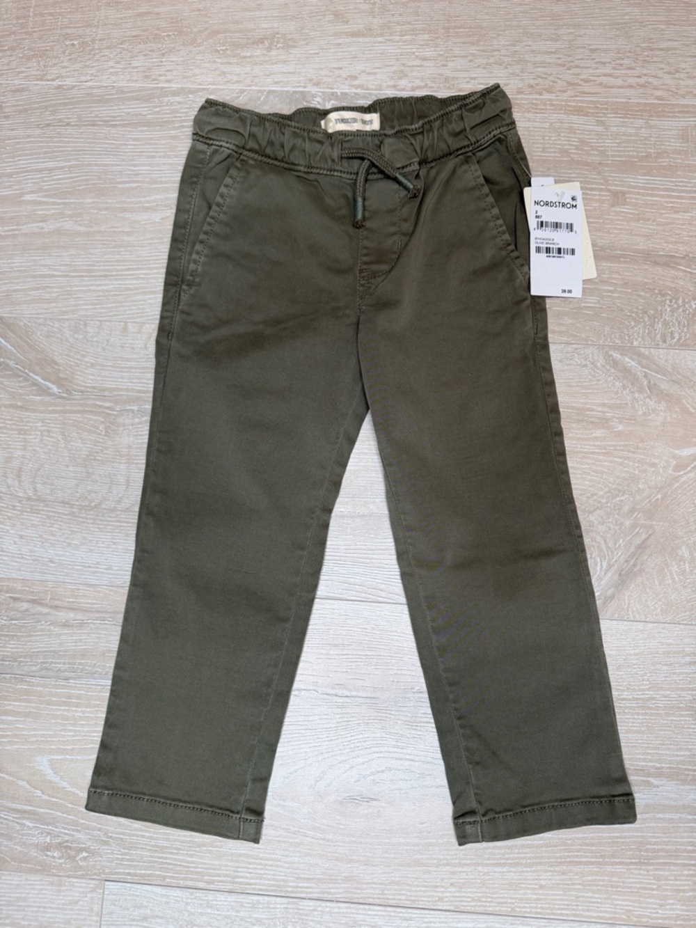 TUCKER + TATE Olive Elastic Waist Pants
